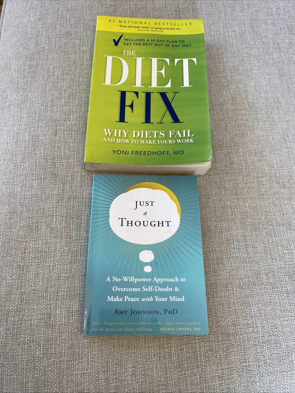 The Diet Fix: Why Diets Fail Yoni Freedhoff Just A thought Amy Johnson Book Lot